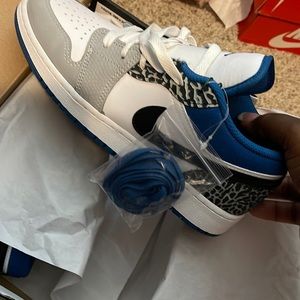 Brand New in box AJ 1’s Low True Blue